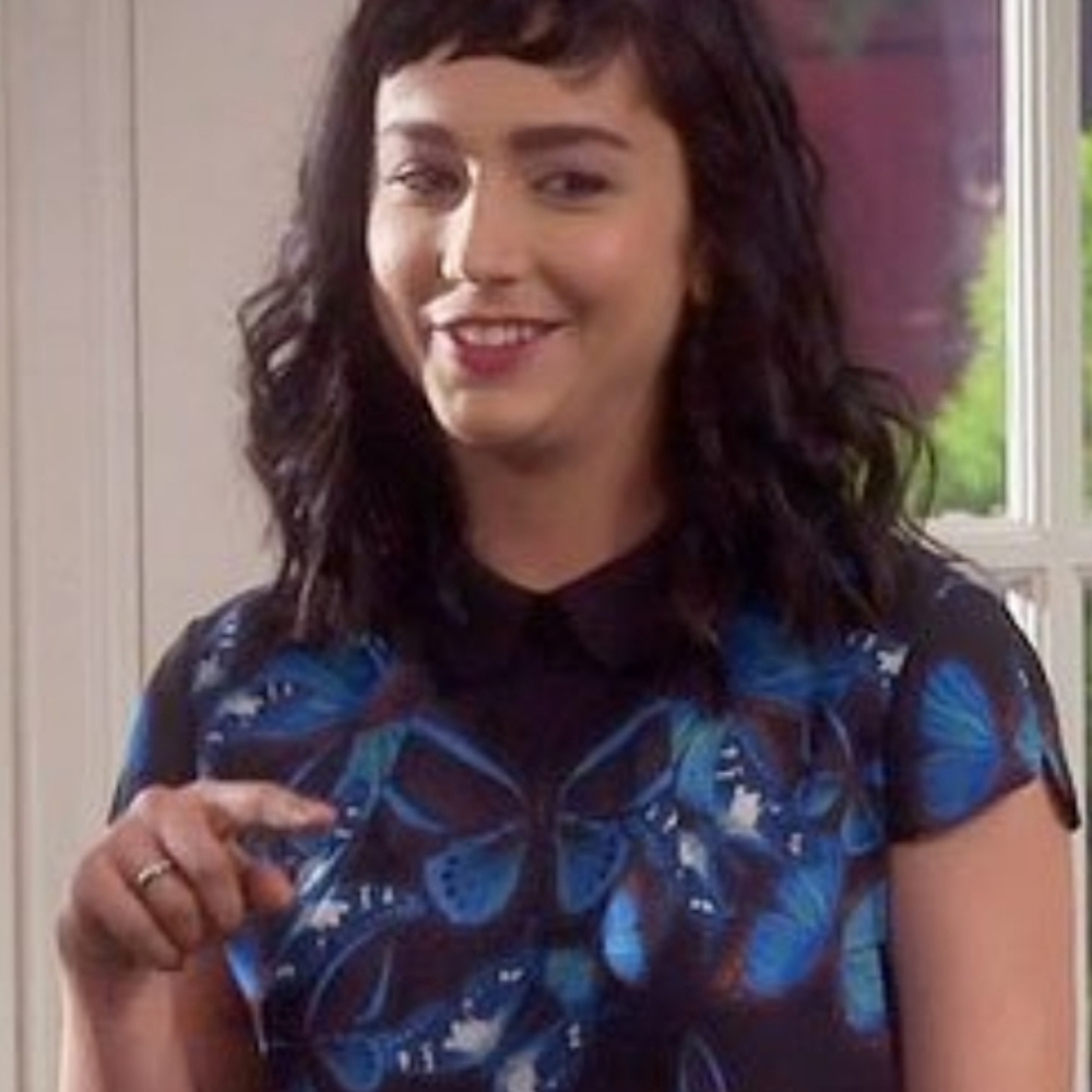 Ted Baker Nealie Scattered Butterfly Collar Top - Picture 6 of 7